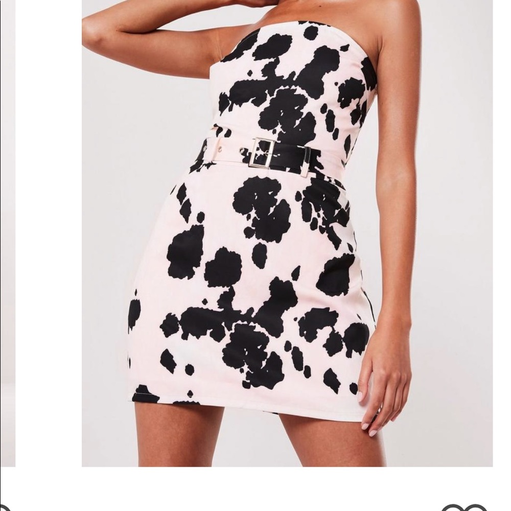 ISO MISSGUIDED COW PRINT DRESS